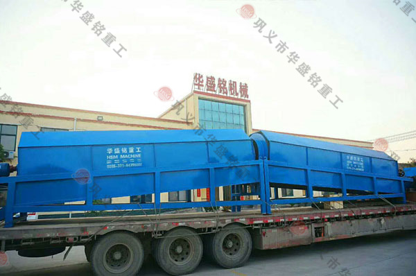 兩臺(tái)滾筒篩一起發(fā)貨，客戶很滿意